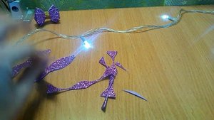 Простой бантик из фоамирана DIY