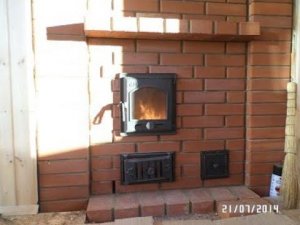 Кирпичная буржуйка в баню!