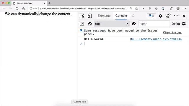 The innerText vs. textContent properties in JavaScript
