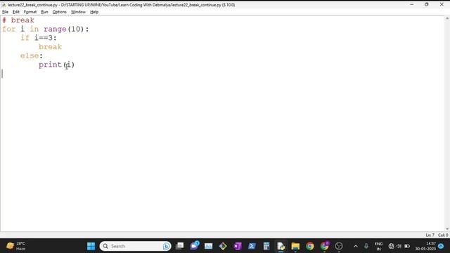 How to work with break and continue in Python | Learn Coding With Debmalya | #python #beginners смотреть онлайн
