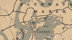 Red Dead Redemption 2 карта сокровищ болото блюуотер