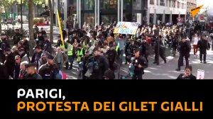 Parigi, protesta dei gilet gialli