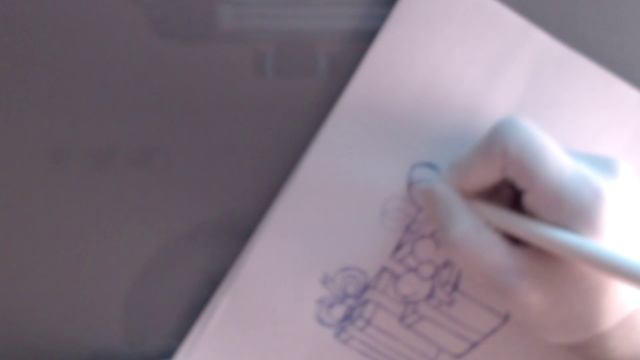 Скетч, Рисуем новогодние подарки обычной шариковой ручкой