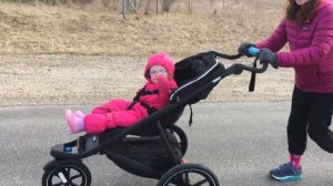 Rachel’s first ride in her Thule Urban Glide Stroller