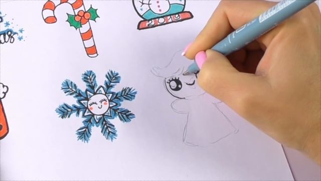 13 DIY НОВОГОДНИЕ НАКЛЕЙКИ своими руками! РИСУЕМ САМИ! Без клея и двустороннего скотча
