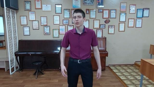 147.Полянский Дмитрий,ЮНАРМИЯ, МБОУ "СОШ № 1 им. П.И. Чиркина г. Калининска", вокал, 8-9 класс
