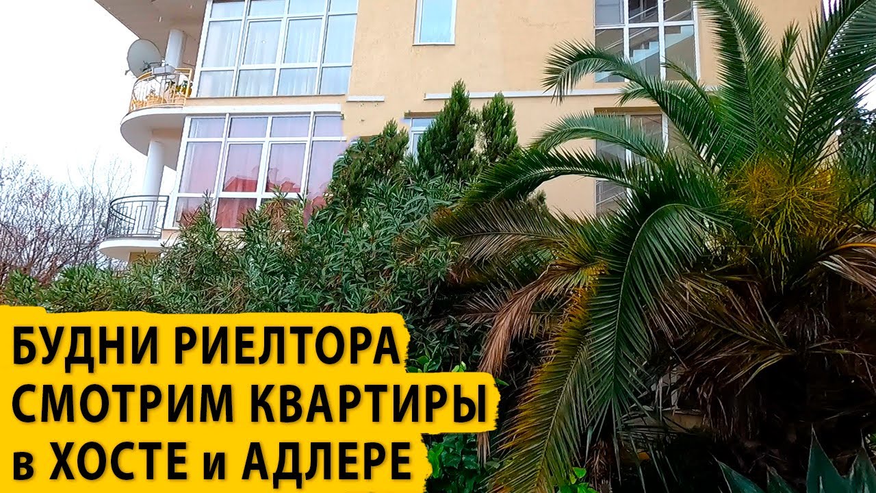 Будни риелтора. Смотрим квартиры в Хосте и Адлере. Купить квартиру в Сочи.
