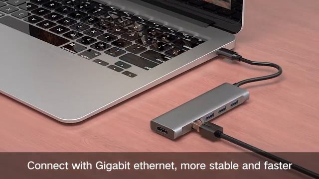 Koogold High Quality usb c adapter with HDMI PD usb c hub for Macbook Pro/Air Like Docking Station смотреть онлайн