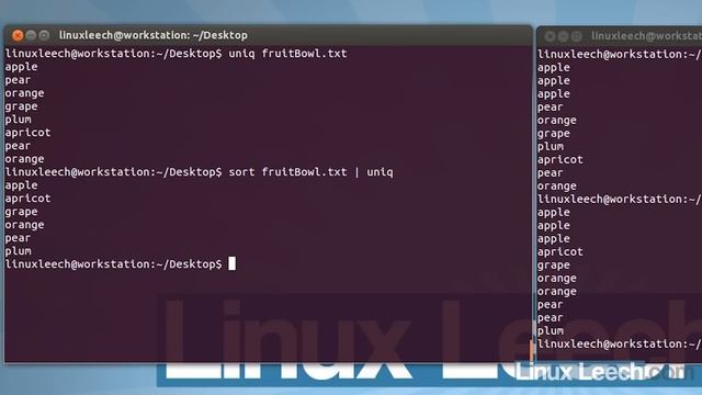 Uniq utility (commands for linux) смотреть онлайн