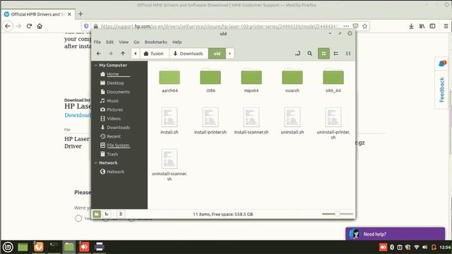 How to install HP 108w / HP 108a printer on Linux Mint 20.1 смотреть онлайн