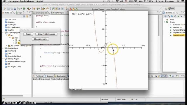 Java Graphing Calculator App by Schuyler R смотреть онлайн