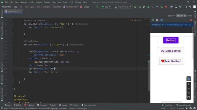 8 - Types Of Buttons - Android Jetpack Compose بالعربي смотреть онлайн