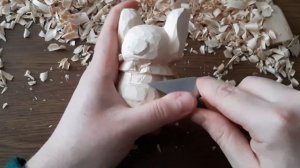 Резьба по дереву фигурка фанарт Стич