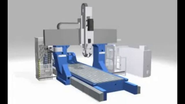 CAD модель портально-фрезерного станка FRF - TOS KUŘIM