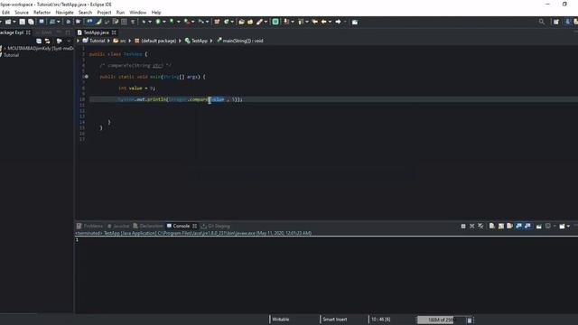 How to fix the error "Cannot invoke the compareTo() on primitive type int" with Integer.compare(x,y