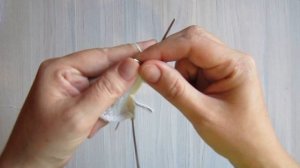 Вязаный носок часть 2. Круглая пятка носка спицами.