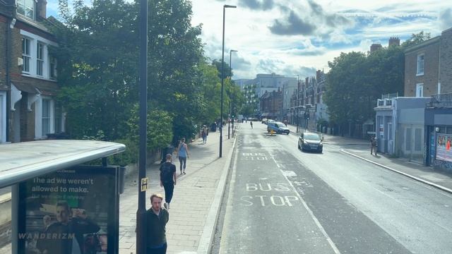 London Bus Ride from Shoreditch in East London to Clapham in South London - London Bus Route  35 ?