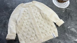 КАК СВЯЗАТЬ ДЕТСКИЙ КАРДИГАН СПИЦАМИОПИСАНИЕ ВЯЗАНИЯ⭐️НЕ МК!