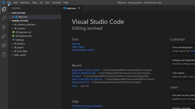 Install python and VS Code | Setup python development environment