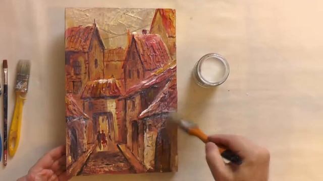 Как покрыть рельефную картину акриловым лаком?