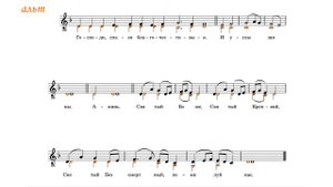 Трисвятое Свияжский распев. Воронин Н. А. для двух голосов. (альт)