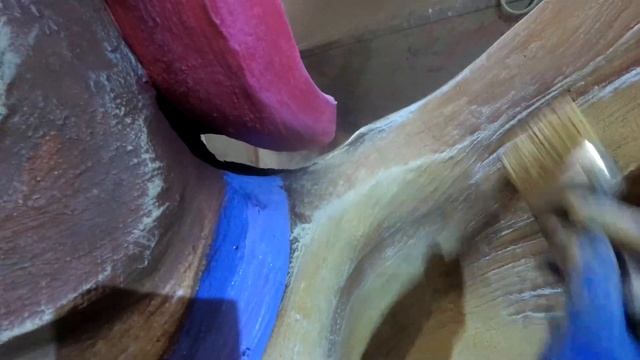 Покраска скульптур из цемента "Акриловой краской", Скульптура "СОВЫ". смотреть онлайн