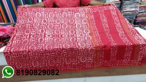 Latest Shibori Batik Bandhani Linen Cotton Sarees | Nataraja Store |