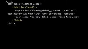 Creating accessible "floating" labels – Russ Weakly : #ID24 2017