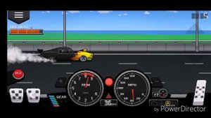 Как делать бернаут в pixel car racer