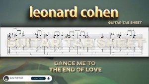 Dance me to the end of love - leonard cohen Guitar Tab Tutorial