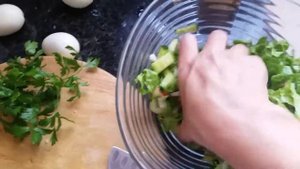 ❤️Вкуснейший Салат с Краб. Палочками и Криветками❤️9.08. 2017 г.