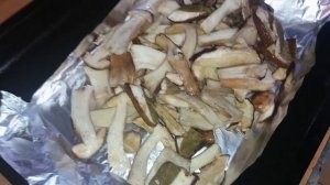 Польские и белые грибы, очень сочные в духовке!!! Новый рецепт!!!
