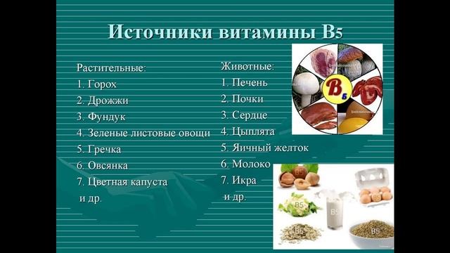 Витамин В 5. смотреть онлайн