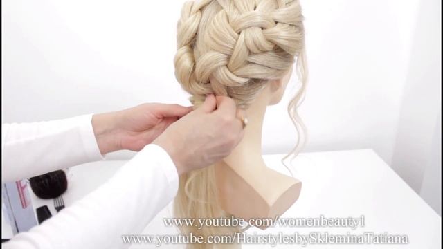 Легкие и Быстрые Прически на средние и длинные волосы || Прически в школу || Красивые прически смотреть онлайн