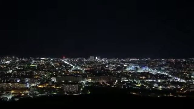 Таймлапс ночная панорама г. Махачкала