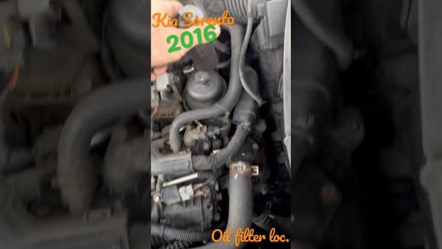 #2016 Kia Sorento oil filter location #short #auto #kia #oilfilter #diy #diyautorepair