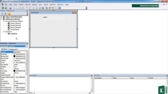 23. Creating A UserForm || VBA Tutorial || Lecture || Microsoft Excel ||