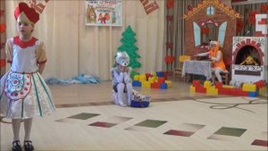 Театральная постановка "Заюшкина Избушка"  -сказка на новый лад.