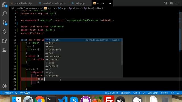 [Part 6] Laravel vue pagination || laravel 6 blog with vuejs - LaraSix