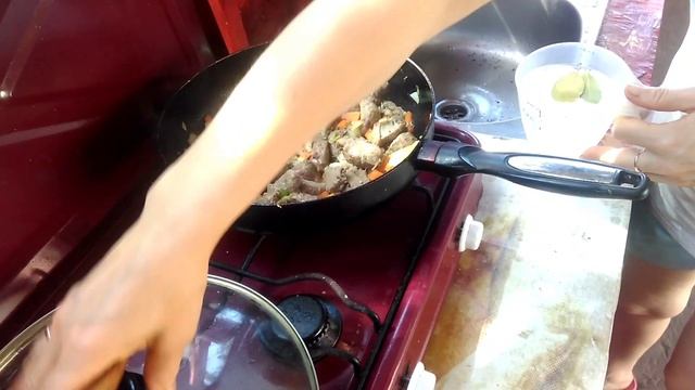 ??? Обед, готовлю печень с булгуром. смотреть онлайн