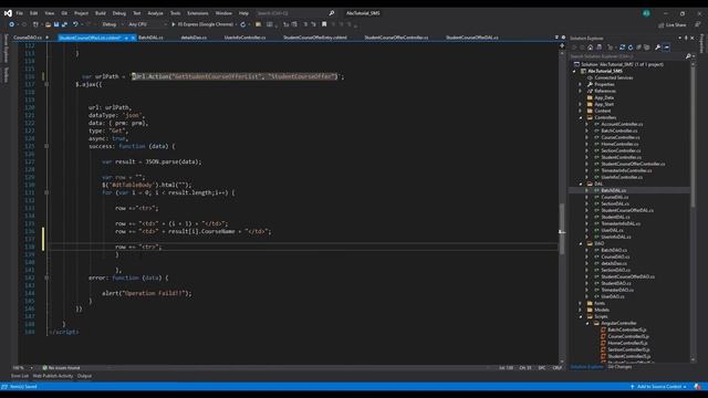 SMS-23: Student course offer list semester search using ASP.NET MVC AngularJS JQUERY смотреть онлайн