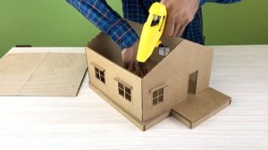 Make a Beautiful House from Cardboard - simple DIY