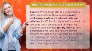 Will the iPhone 11 still be good in 2024?