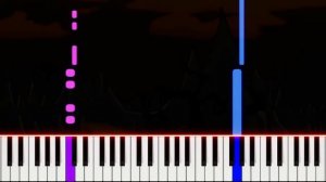 Piano easy | FNF Sonic exe - You Can't Run | PVisualiano