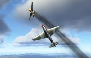 Як-7б против IAR 80,  сбил немецкий истребитель одной очередью