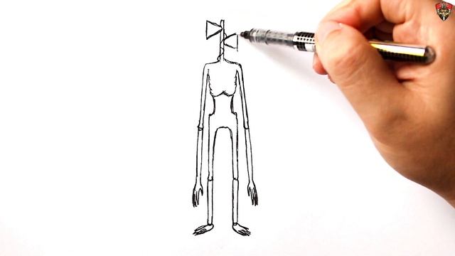 How to draw a Siren Head | Drawing Tutorial смотреть онлайн