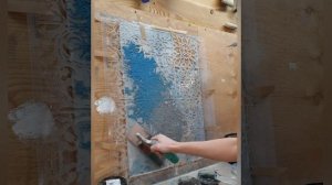 Винтажный трафарет. Декоративная штукатурка своими руками