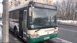 Автобус ЛиАЗ-5292.60 №5537 по маршруту №165 в Санкт-Петербурге