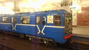 Нижегородское метро. "Номерной" КВР ЗРЭПС на станции "Московская"