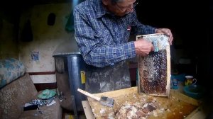 Вскрываем соты простой вилкой